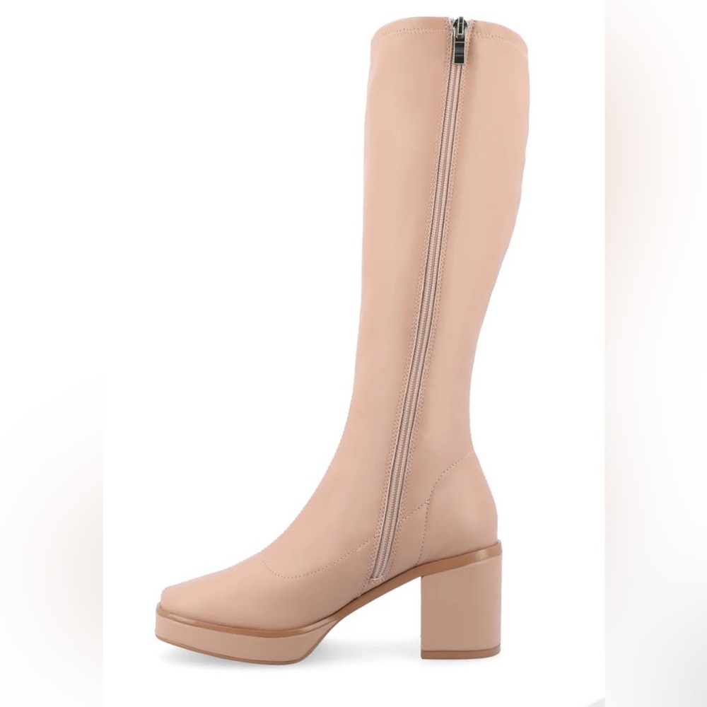 💗Journee Alondra boots knee high size 9 1/2 medium width regular calf mauve NIB